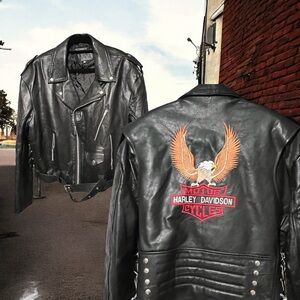Vintage Harley Motorcycle Jacket